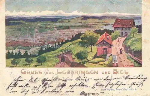 AK / Ansichtskarte  Leubringen Biel Bienne BE Panorama