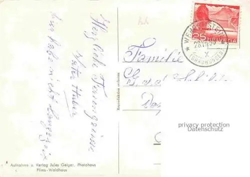 AK / Ansichtskarte  Wergenstein Hinterrhein GR mit Schamserberg
