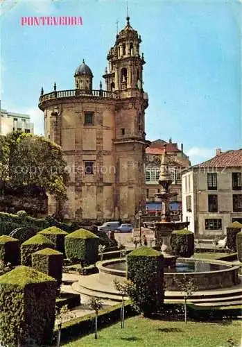 AK / Ansichtskarte  Pontevedra Galicia ES La Peregrina Chiesa Fontana