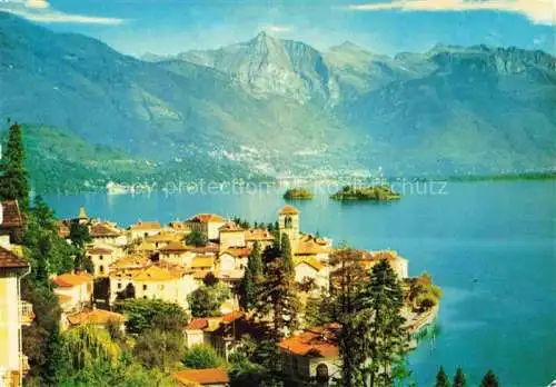 AK / Ansichtskarte  Brissago Lago Maggiore TI Panorama Blick ueber den See