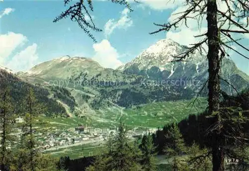 AK / Ansichtskarte  Montgenevre Mont-Genevre 05 Hautes-Alpes Blick ins Tal Alpenpanorama