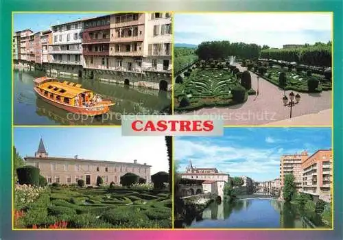 AK / Ansichtskarte  Castres  81 Tarn Vieilles maisons sur l'Agout Jardin Musée Goya