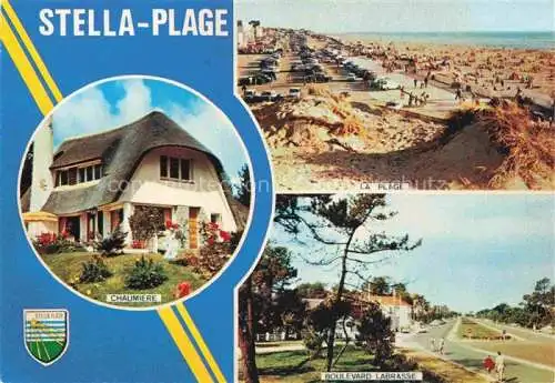 AK / Ansichtskarte  Stella-Plage 62 Pas-de-Calais Chaumière Plage Boulevard Labrasse