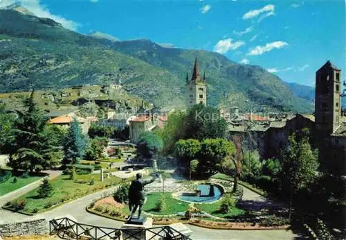 AK / Ansichtskarte  Susa Piemonte IT Passeggiata archeologica Campanili della Cattedrale e di Santa Maria Maggiore