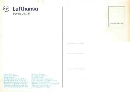AK / Ansichtskarte  Flugzeuge Zivil Lufthansa Boeing Jet 747