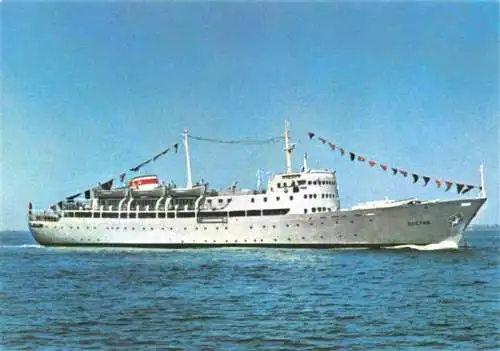 AK / Ansichtskarte  Marine  Warships UssR Soviet Danube Steamship Company Motorschiff Osetia 