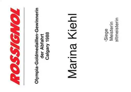 AK / Ansichtskarte  Ski-Flugschanze Marina Kiehl Rossignol Autogramm