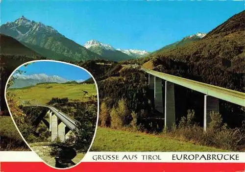 AK / Ansichtskarte  Autobahn Autostrada Autoroute Highway Europabruecke Brenner Tirol Gletscher