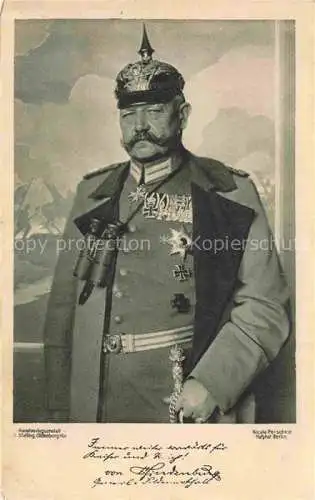 AK / Ansichtskarte  HINDENBURG  Paul von Politik 