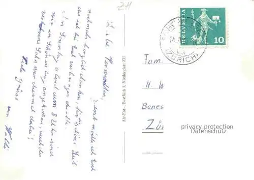 AK / Ansichtskarte  Schoenenberg ZH Fliegeraufnahme
