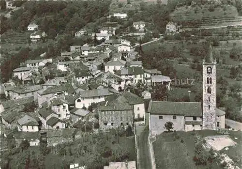 AK / Ansichtskarte  Sala-Capriasca Tesserete Lugano TI Fliegeraufnahme mit Kirche