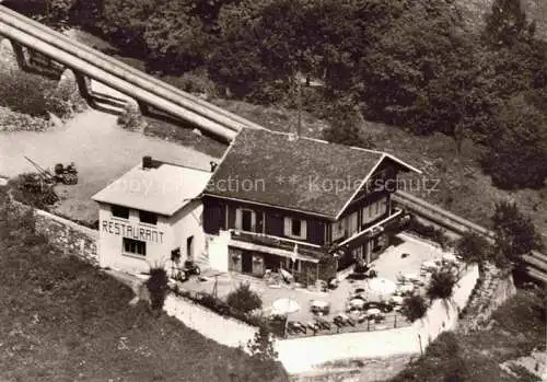 AK / Ansichtskarte  Les Neyres ARTIGNY Martinaco VS Cafe Restaurant Fliegeraufnahme