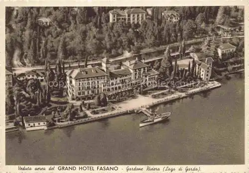 AK / Ansichtskarte  Gardone Riviera di Garda IT Veduta aerea del Grand Hotel Fasano