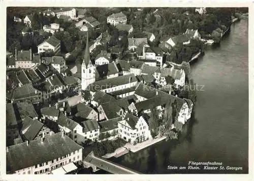 AK / Ansichtskarte  Stein Rhein Stein am Rhein SH Fliegeraufnahme mit Kloster St Georgen