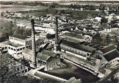 AK / Ansichtskarte  Moussel Sorel-Moussel 28 Eure-et-Loir Les Papeteries Vue aerienne