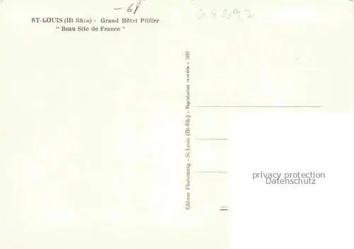 AK / Ansichtskarte  St Louis Alsace 68 St Ludwig Elsass Grand Hotel Pfiffer Beau Site de France