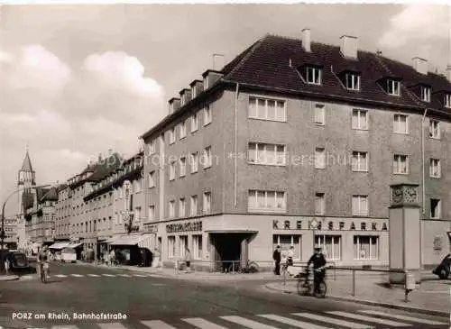 AK / Ansichtskarte  Porz Koeln Rhein Bahnhofstrasse