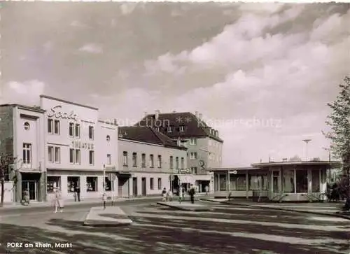 AK / Ansichtskarte  Porz Koeln Rhein Markt Theater Scala