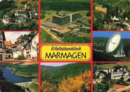 AK / Ansichtskarte  Marmagen Eifelhoehenklinik Reifferscheid Blankenheim Olef-Talsperre Schleiden Radioteleskop Kloster Steinfeld Luftaufnahmen