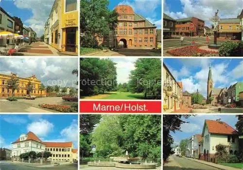 AK / Ansichtskarte  Marne  Holstein Ortsansichten Kirche Hotels Parkanlagen Brunnen