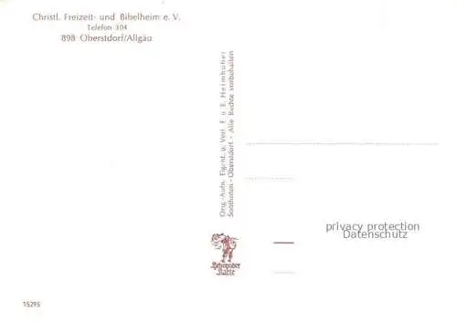 AK / Ansichtskarte  OBERSTDORF Christliches Freizeit- und Bibelheim e.V.