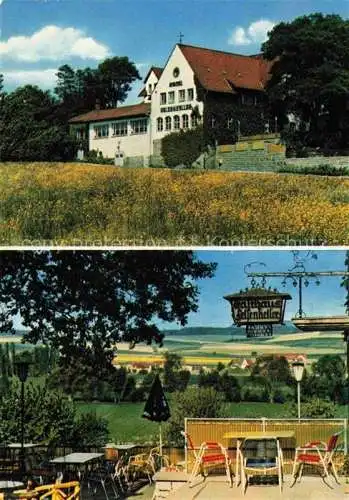 AK / Ansichtskarte  Lauenau Rupp-Braeu Hotel Felsenkeller Terrasse