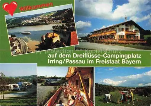 AK / Ansichtskarte  Irring Passau Dreifluesse-Campingplatz Hotel Restaurant Panorama