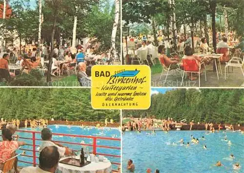 AK / Ansichtskarte  Grussendorf Sassenburg Birkenhof Kaffeegarten Freibad