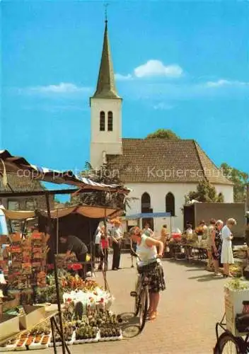 AK / Ansichtskarte  Uedem Markt und evangelische Kirche