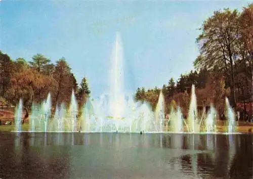 AK / Ansichtskarte  Gartenschau Saarbruecken Franco Allemande Wasserspiel Deutschmuehlenweiher 