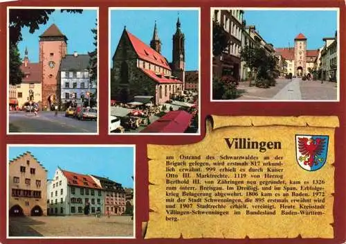 AK / Ansichtskarte  Chronik-AK Villingen Riettor Muenster Obr. Tor Rathaus