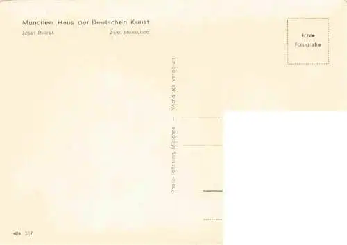 AK / Ansichtskarte  Verlag HDK Haus der Deutschen Kunst Nr. Muenchen Josef Thorak Zwei Menschen 