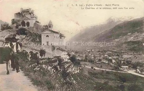 AK / Ansichtskarte  Aoste 38 Isere Saint Pierre Le Chef lieu et chateau bati vers l'an mille