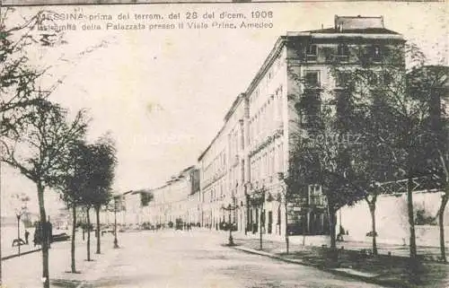 AK / Ansichtskarte  MEssINA Sicilia IT Estremita della Palazzata presso II Viale Princ Amedeo