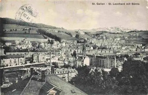 AK / Ansichtskarte  St Gallen SANKT GALLEN SG St Leonhard mit Saentis