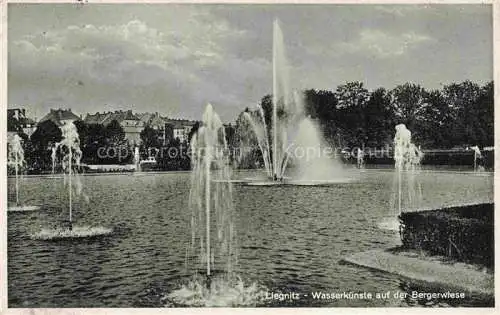 AK / Ansichtskarte  Liegnitz LEGNICA PL Wasserkuenste auf der Bergerwiese