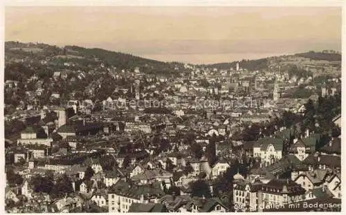 AK / Ansichtskarte  St Gallen SANKT GALLEN SG Fliegeraufnahme mit Bodenseeblick