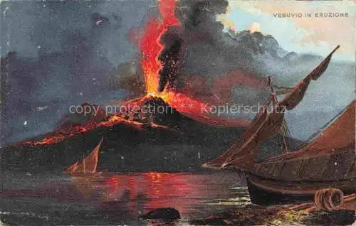 AK / Ansichtskarte  Vesuvio Vulkan Vulcano Volcano Napoli Campania IT in eruzione