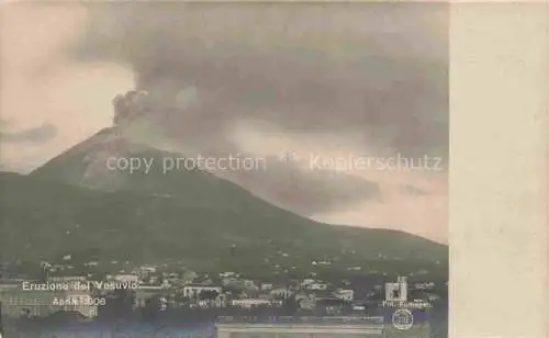 AK / Ansichtskarte  Vesuvio Vulkan Vulcano Volcano Napoli Campania IT Eruzioe del Vesuvio Aprile 106