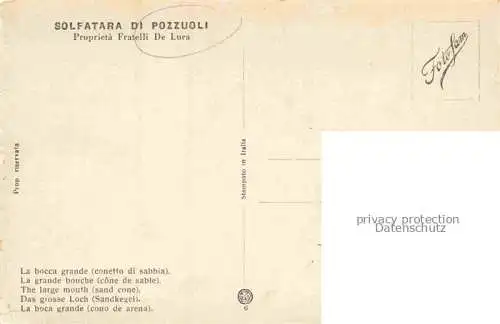 AK / Ansichtskarte  Pozzuoli Napoli Campania IT Solfatara di Pozzuoli La bocca grande