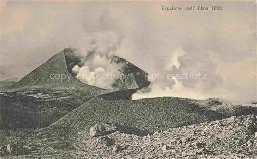 AK / Ansichtskarte  Etna  Catania Sicilia Vulcano IT Eruzione dell Etna 1892