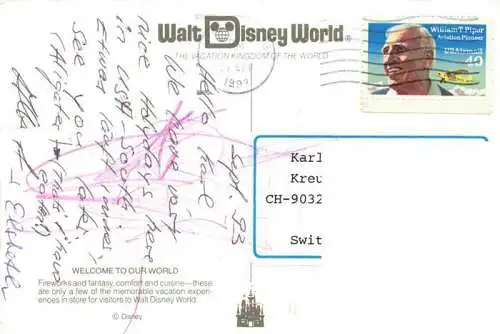 AK / Ansichtskarte  Disney World Lake Buena Vista Florida USA Welcome to our World 