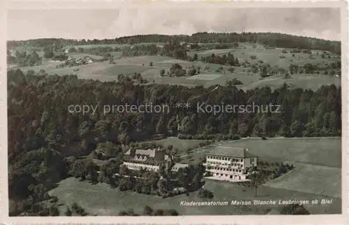 AK / Ansichtskarte  Leubringen Biel Bienne BE Kindersanatorium Maison Blanche Vue aerienne