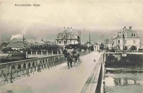 AK / Ansichtskarte  Nidau Bielersee Lac de Bienne BE Kanalbruecke