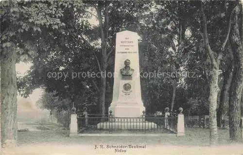 AK / Ansichtskarte  Nidau Bielersee Lac de Bienne BE JR Schneider Denkmal