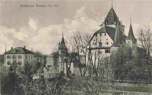 AK / Ansichtskarte  Nidau Bielersee Lac de Bienne BE Schloss Feldpost