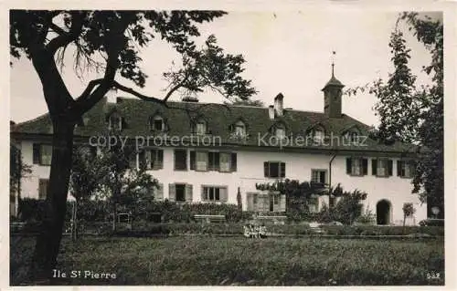 AK / Ansichtskarte  St Petersinsel Sankt Petersinsel Erlach BE Hotel St Petersinsel