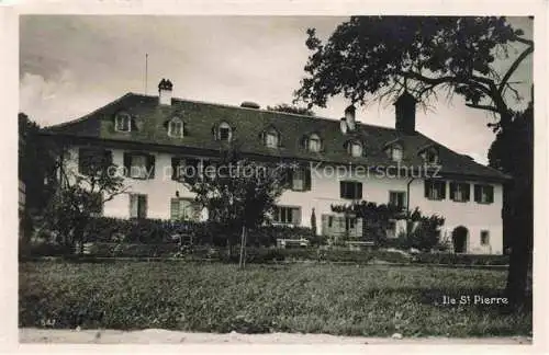 AK / Ansichtskarte  Ile de St Pierre Ligerz Bielersee BE Hotel St Petersinsel