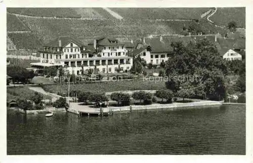 AK / Ansichtskarte  Twann Nidau BE am Bielersee Hotel Baeren Fliegeraufnahme