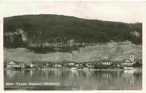 AK / Ansichtskarte  Twann Nidau BE am Bielersee Panorama 